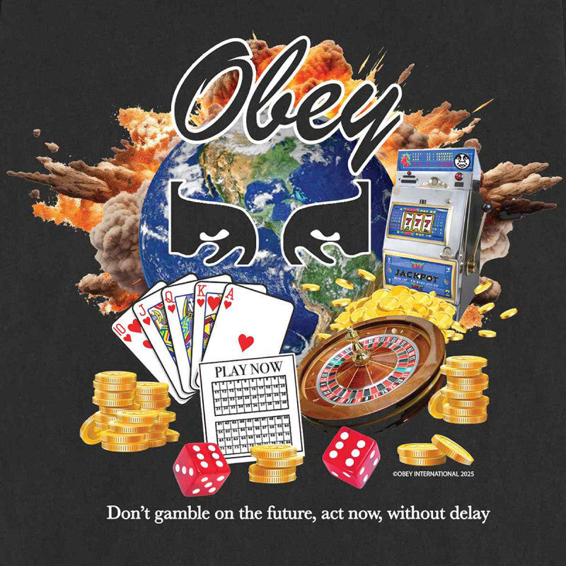 Obey Act Now T-Shirt Pigment Dusty Black