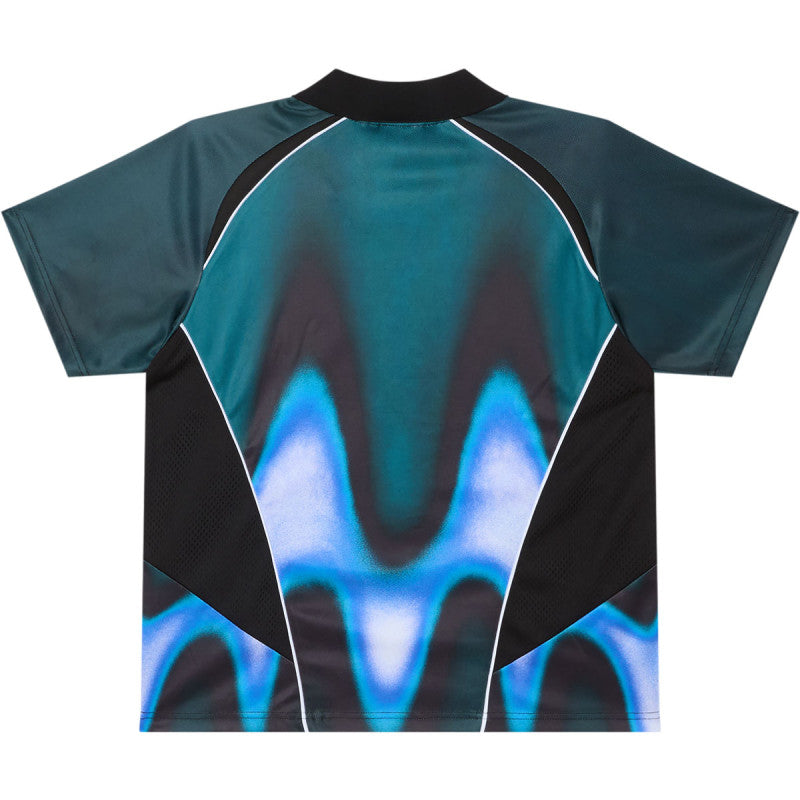 Obey Blurred Soccer Jersey Dark Teal