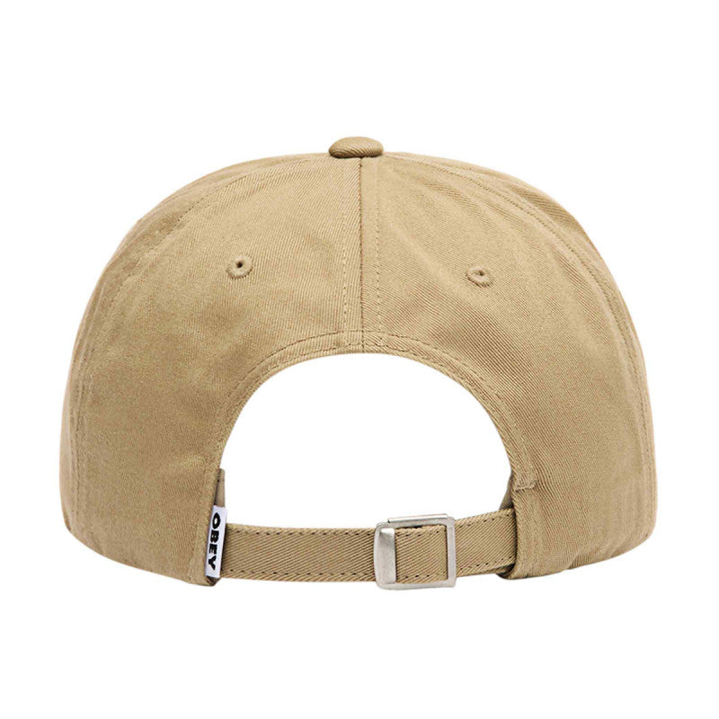 Obey Bold Curve 6 Panel Cap Khaki