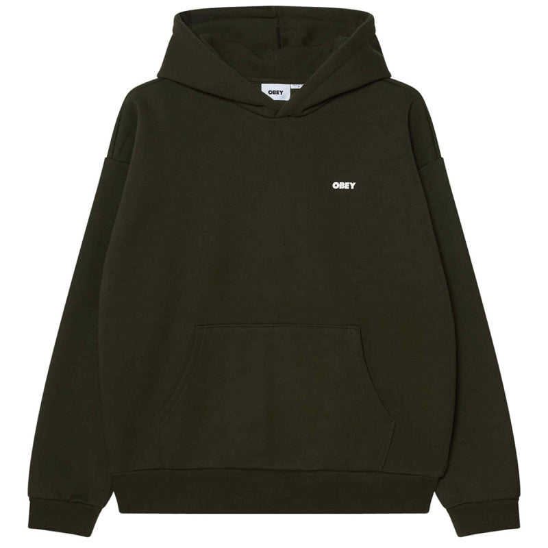 Obey Bold Icon Extra Heavy Hooded Sweater Rosin