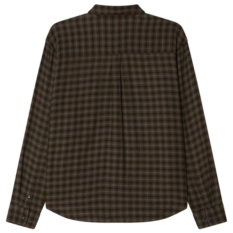 Obey Clarence Longsleeve Shirt Woven Kombu Green