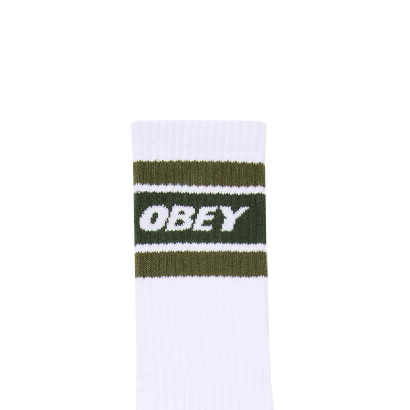 Obey Cooper II Socks White/Kombu Green