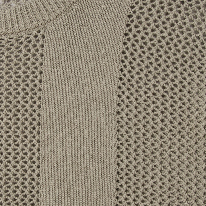 Obey Crochet Sweater London Fog