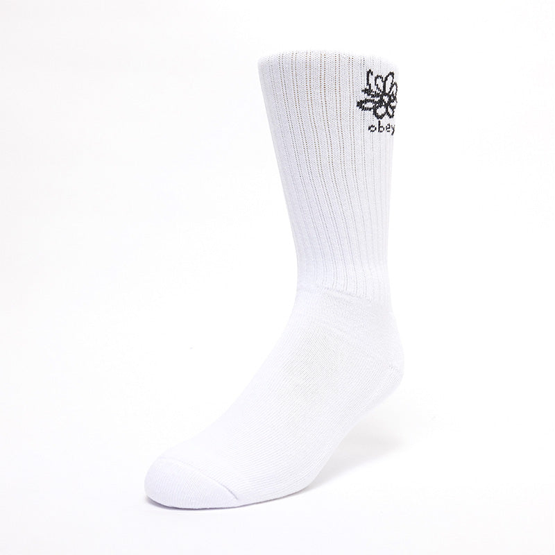 Obey Dahlia Socks White
