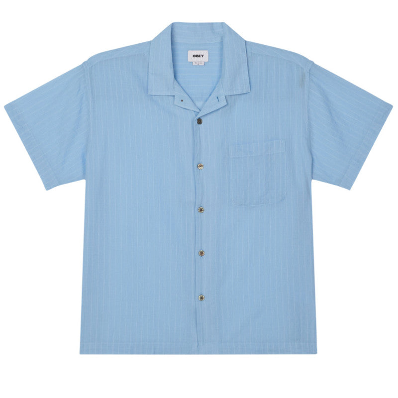Obey Donnie Woven Shirt Cerulean