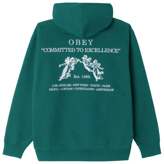 Obey Excellence Hooded Sweater Aventurine Green