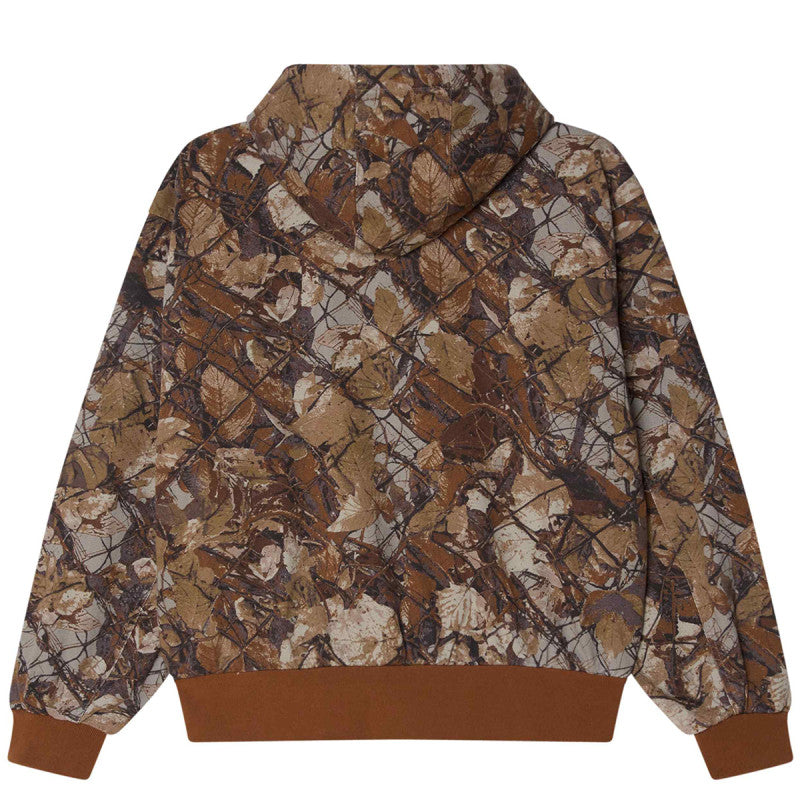 Obey Glen Zip Up Jacket Fence Camo
