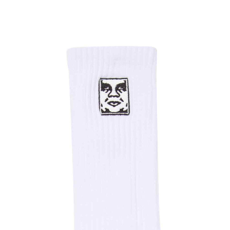 Obey Icon Face Socks White