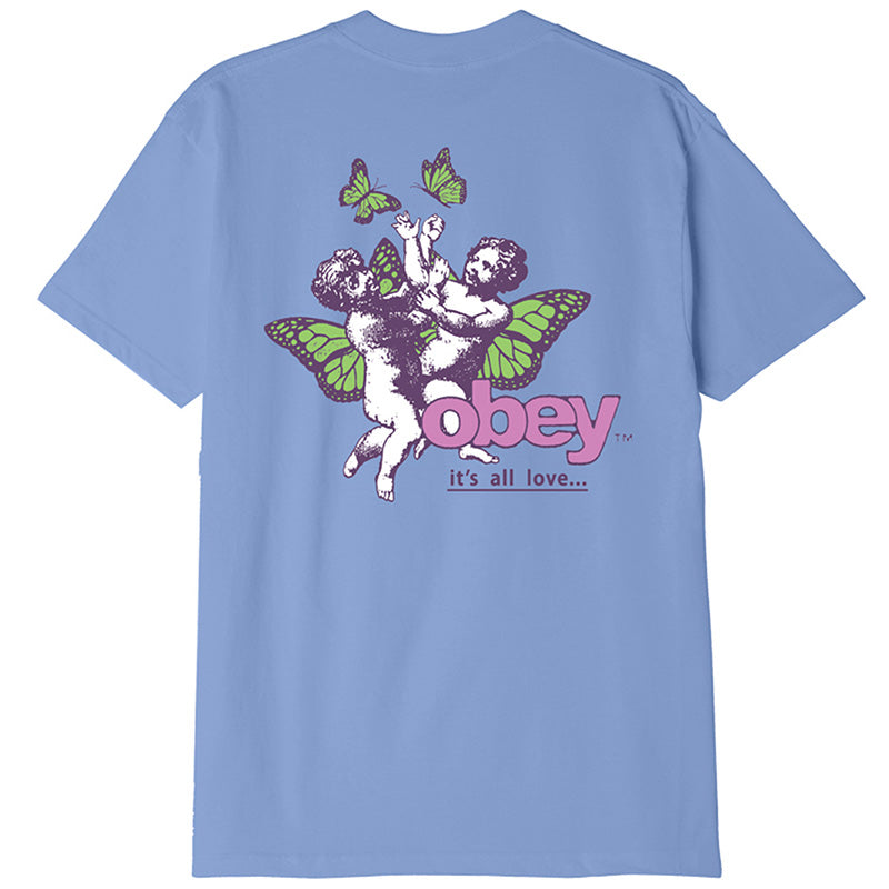 Obey It's All love T-Shirt Digital Violet