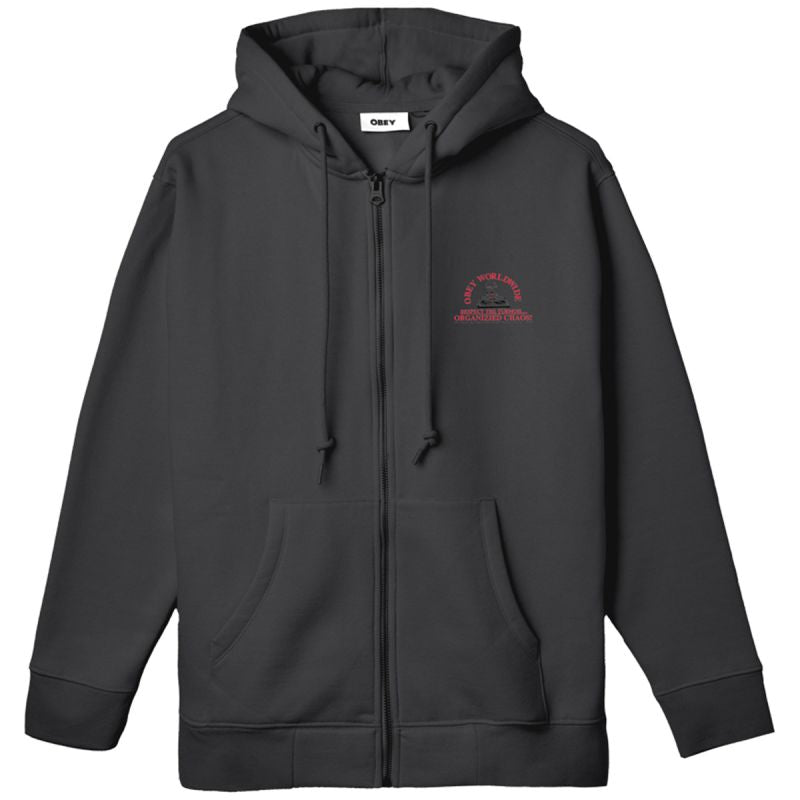 Obey Organizied Chaos Hooded Sweater Black
