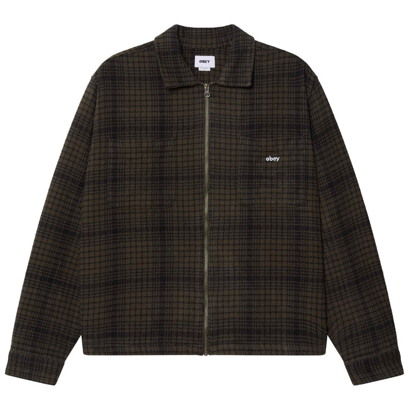 Obey Parker Zip Shirt Jacket Rosin