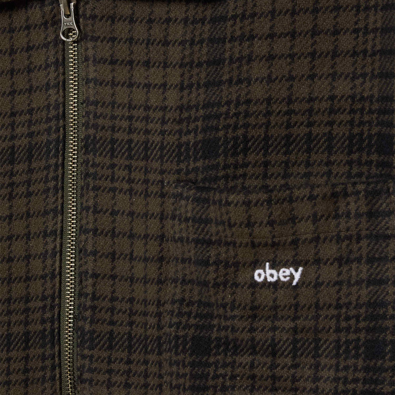 Obey Parker Zip Shirt Jacket Rosin