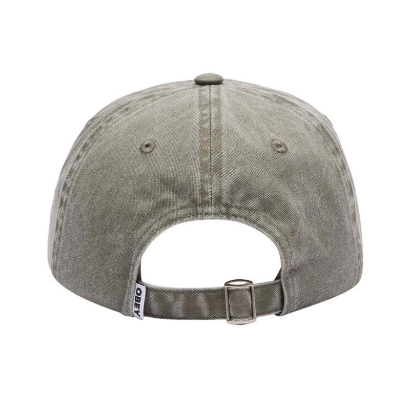 Obey Pigment Bold 6 Panel Cap Pigment Olive/Black