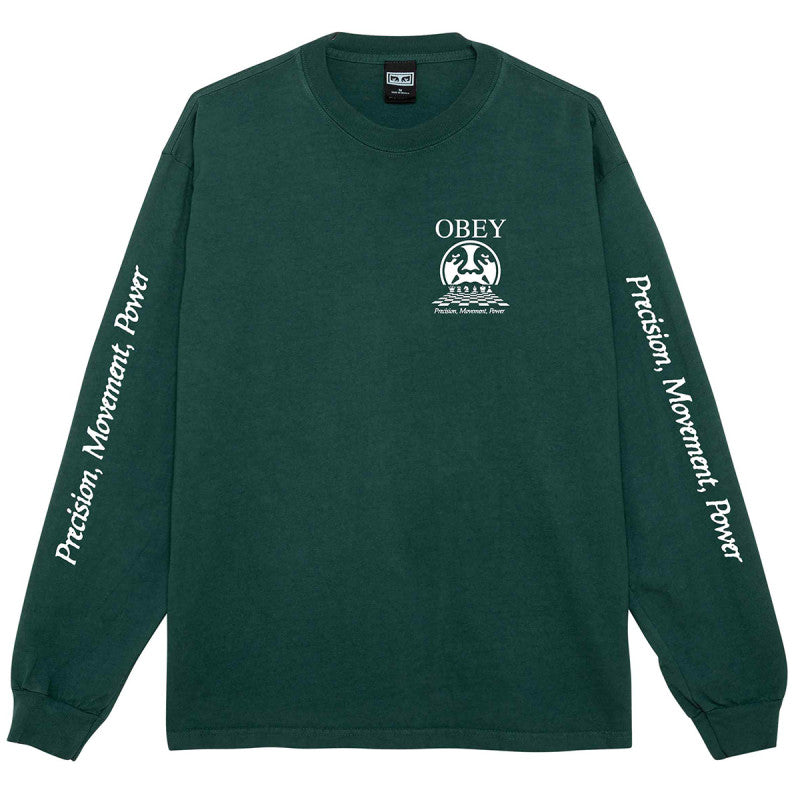 Obey Precision Longsleeve T-Shirt Pigment Rainforest