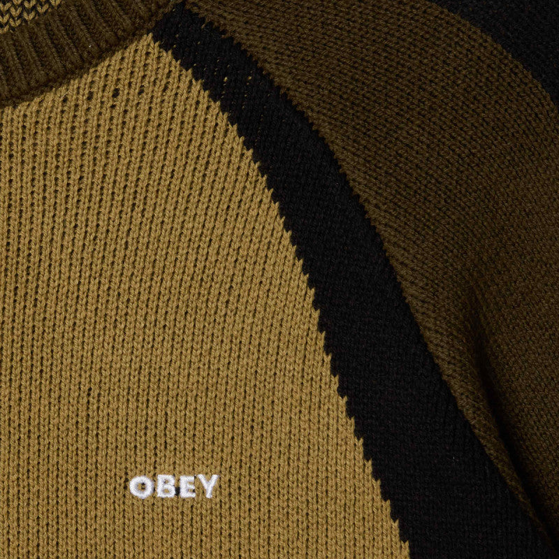 Obey Raglan Sweater Mermaid Green