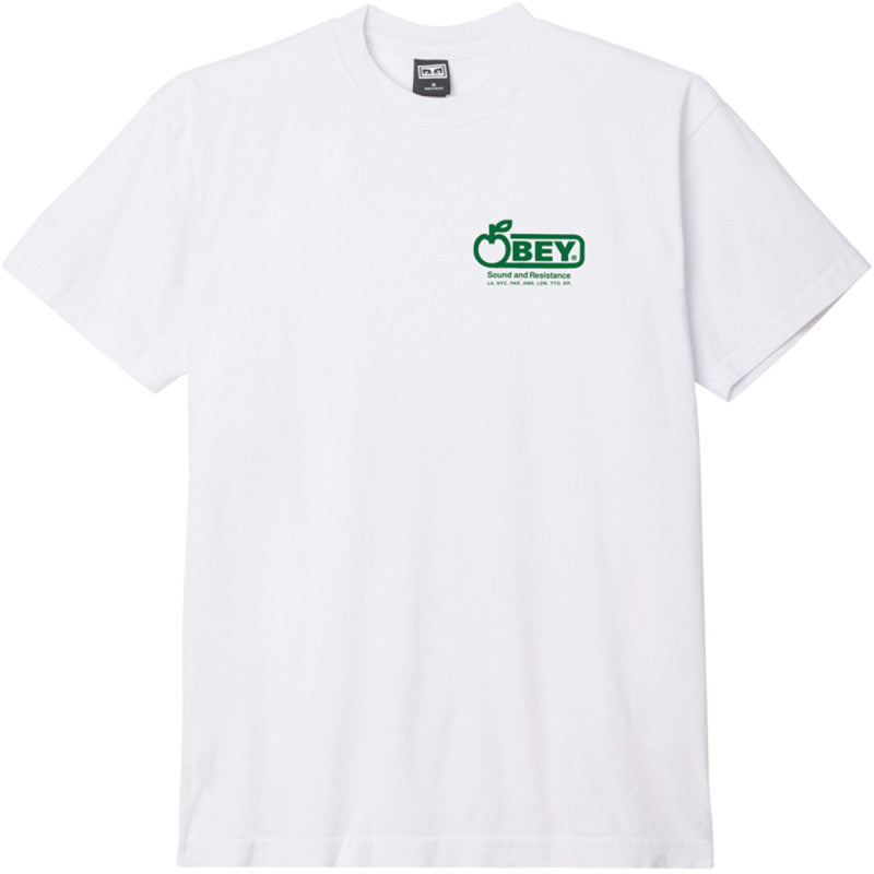 Obey Sound & Resistance T-Shirt White