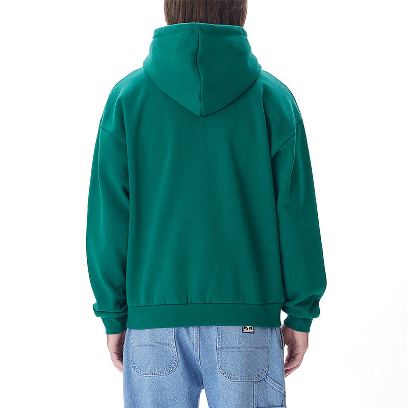 Obey Stack Extra Heavy Hooded Sweater Aventurine Green