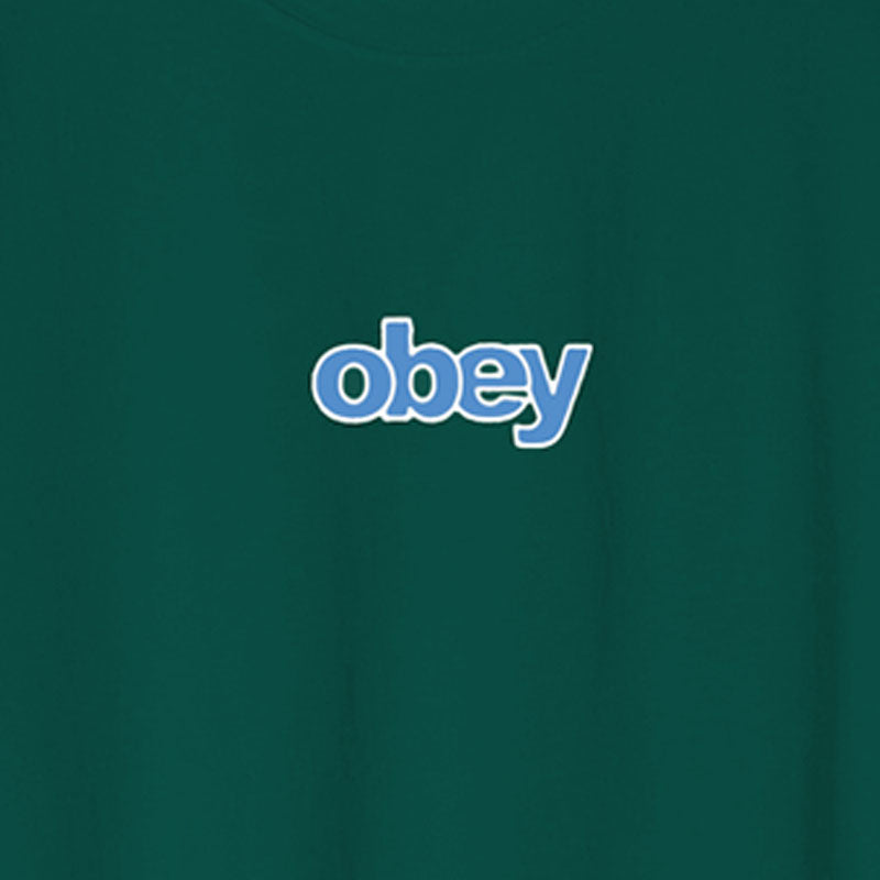 Obey Stack T-Shirt Adventure Green