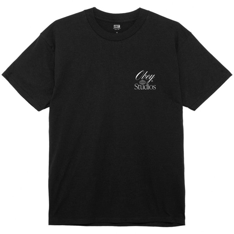Obey Studios Worldwide T-Shirt Black