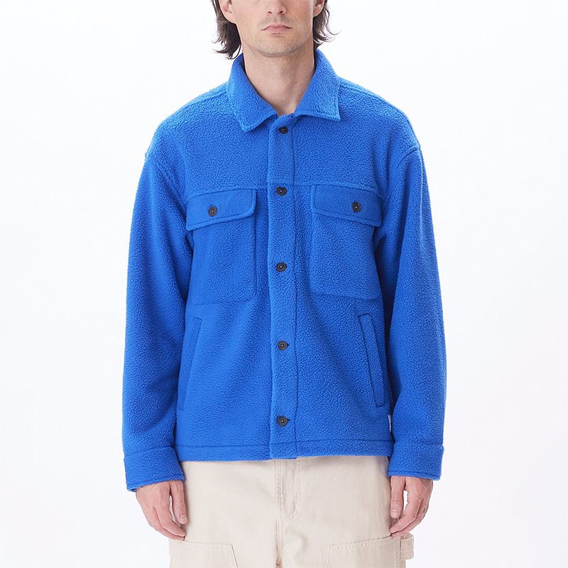 Obey Thompson Shirt Jacket Surf Blue