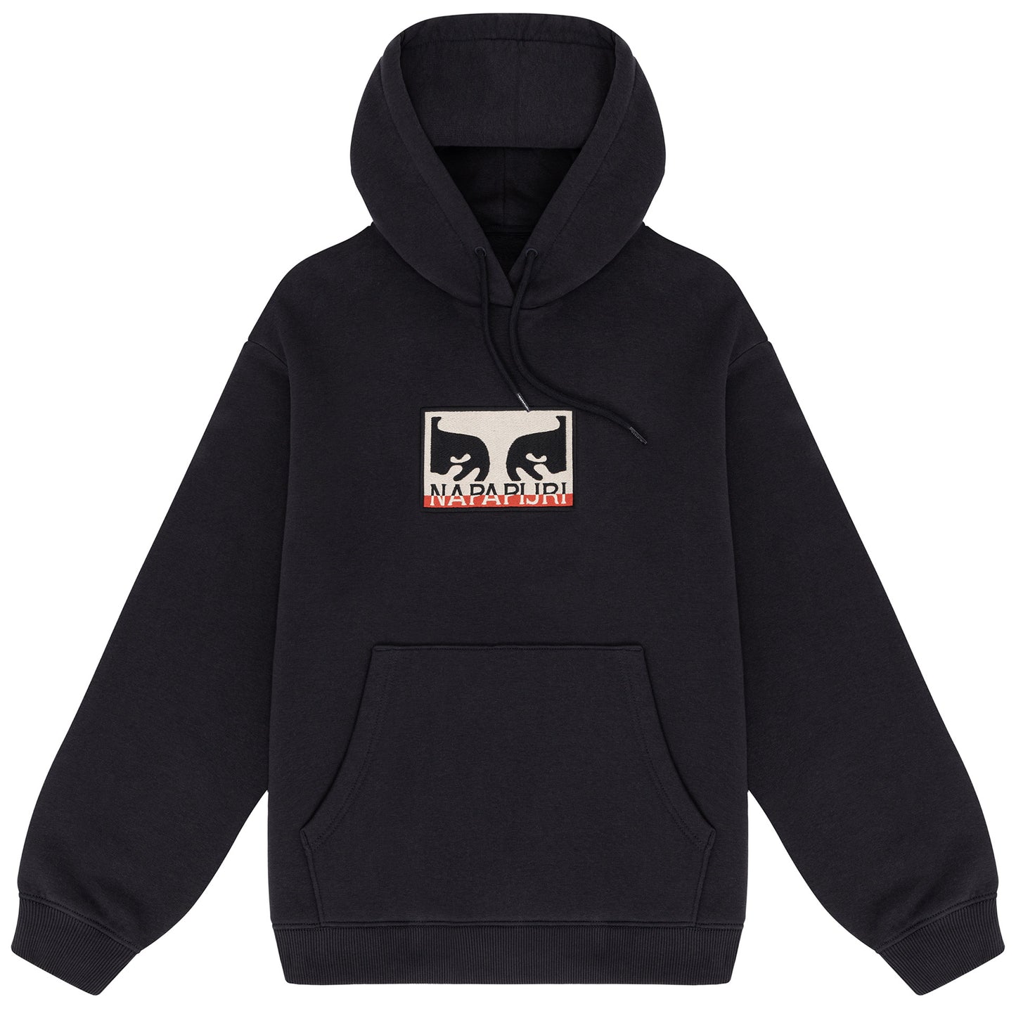 Obey X Napapijri Hooded Sweater Black