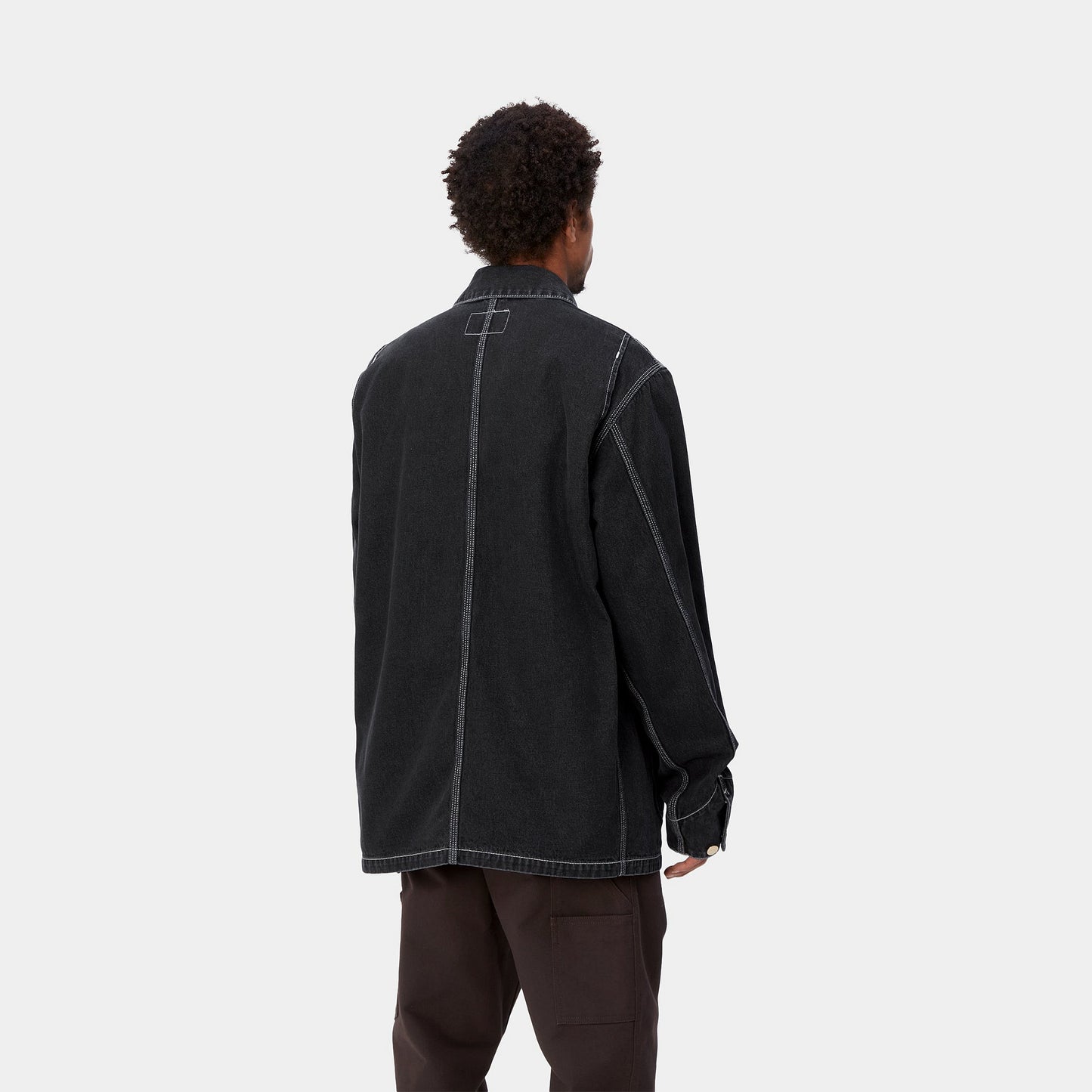 Carhartt WIP OG Chore Coat Black Stone Washed