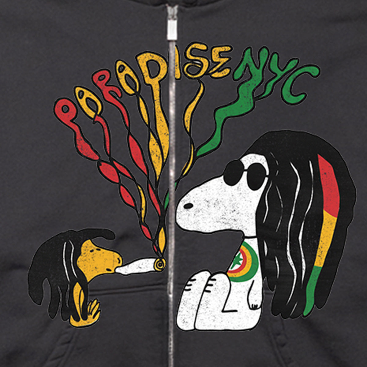 Paradise NYC Beaglize It Zip Hooded Sweater Black