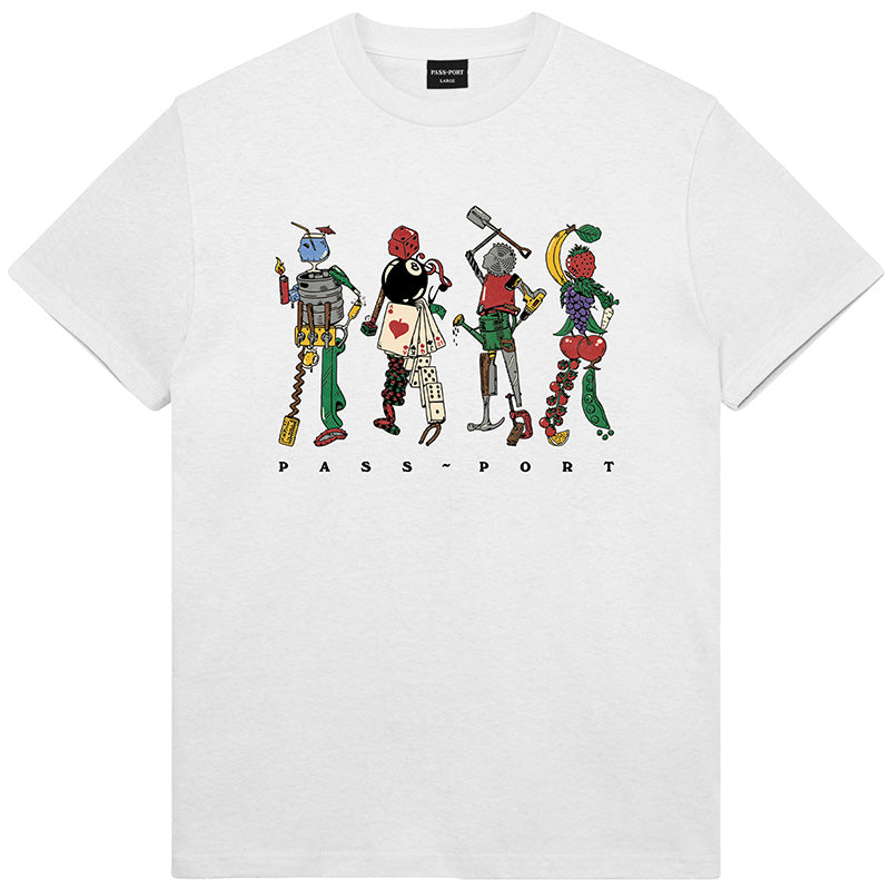 Pass Port Assorted Friends T-Shirt White