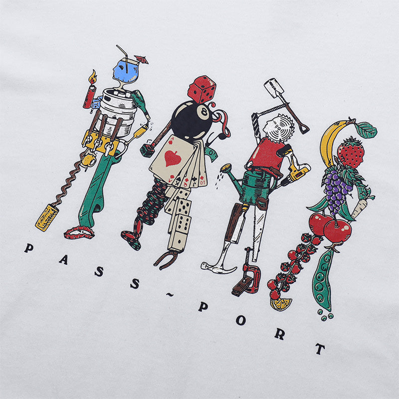 Pass Port Assorted Friends T-Shirt White