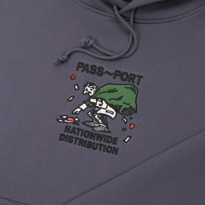 Pass Port Distribution Hooded Sweater Dusty Blue