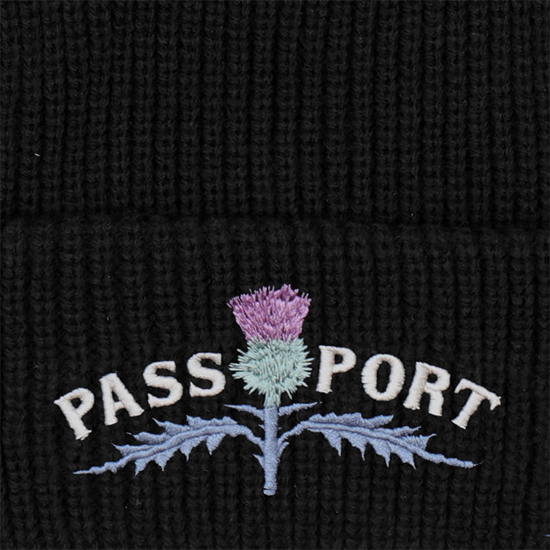Pass Port Thistle Beanie Black
