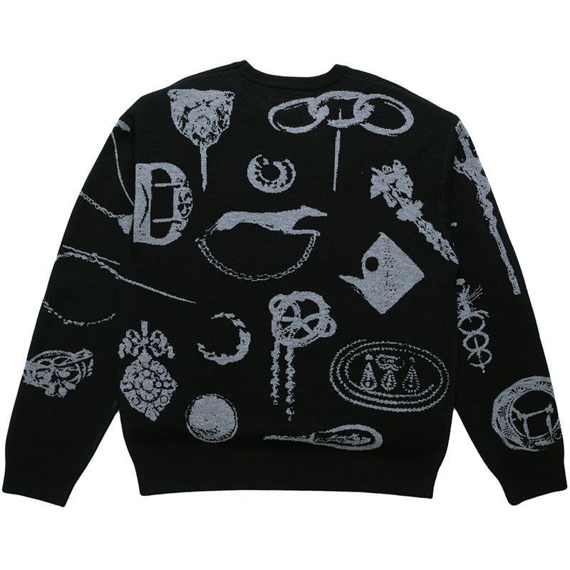 Pass Port Trinkets Knit Sweater Black
