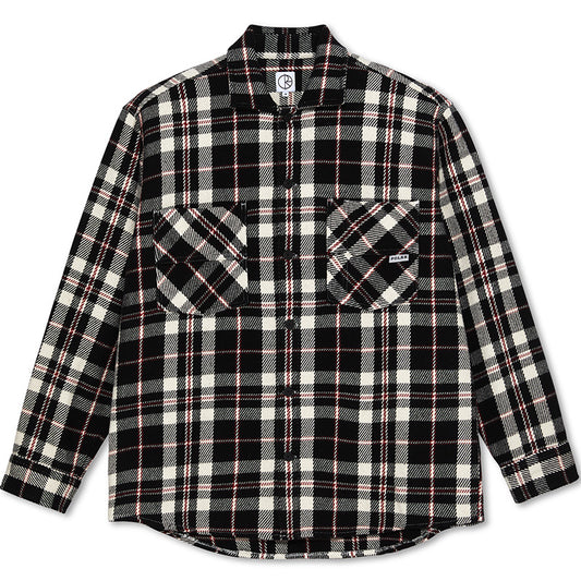 Polar Big Boy Overshirt Flannel Black/Cloud White/Red