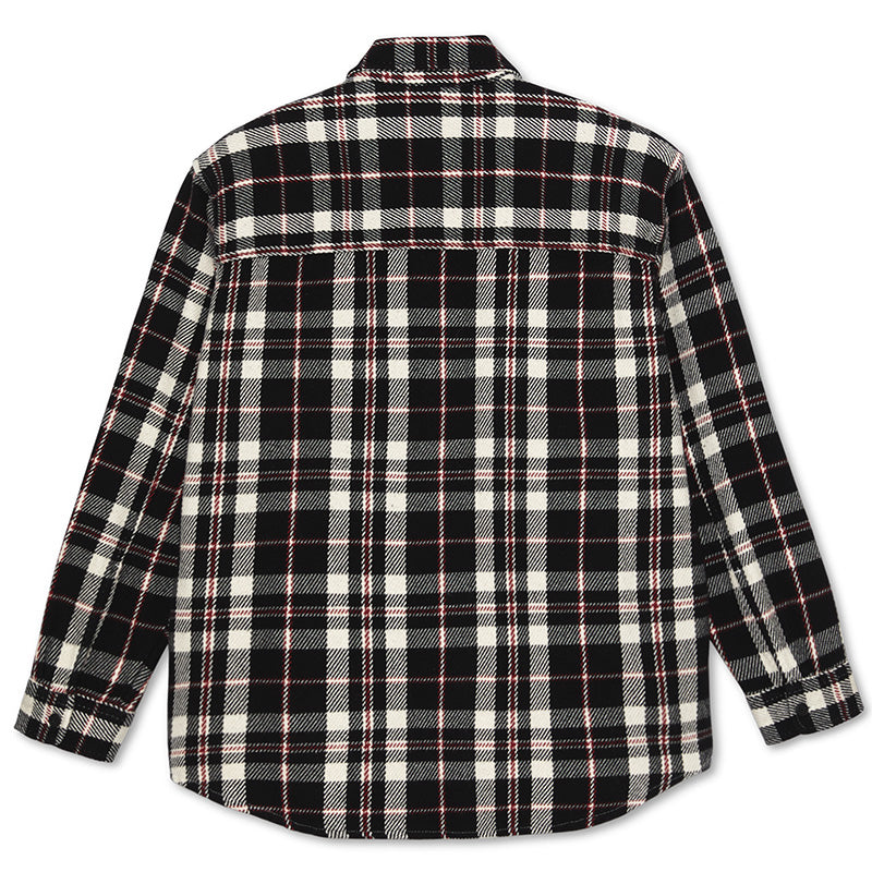 Polar Big Boy Overshirt Flannel Black/Cloud White/Red