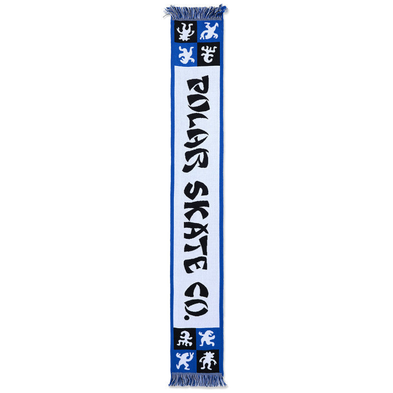 Polar Checkers Football Scarf Blue