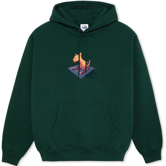 Polar Dave Hoodie Dog Dark Green