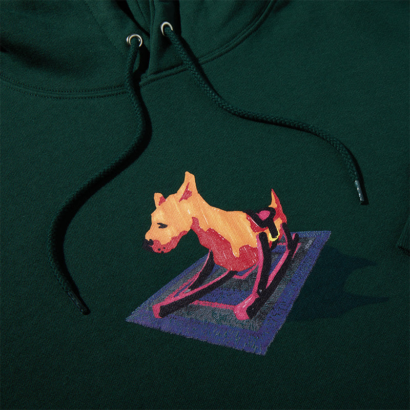 Polar Dave Hoodie Dog Dark Green