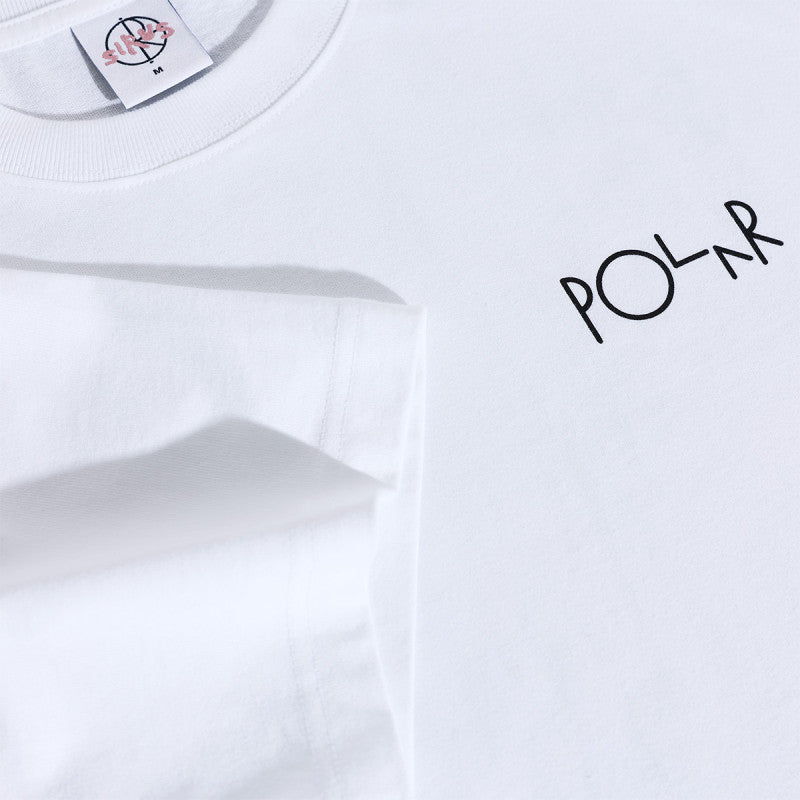 Polar Fill Logo Searching For Peace T-shirt White