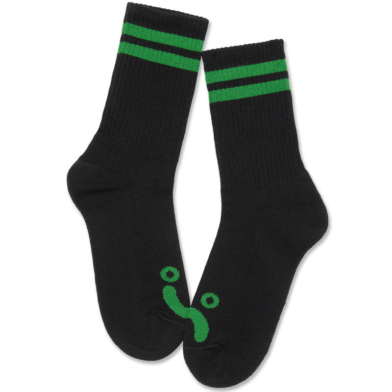 Polar Happy Sad Rib Socks Black/Green