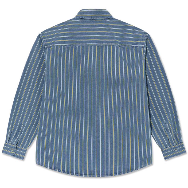 Polar Mike Shirt Denim Blue/Yellow
