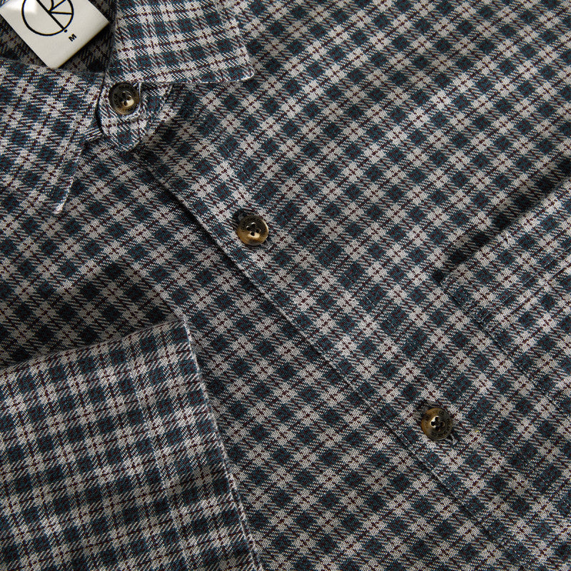 Polar Mitchell Shirt Petrol/Bordeaux