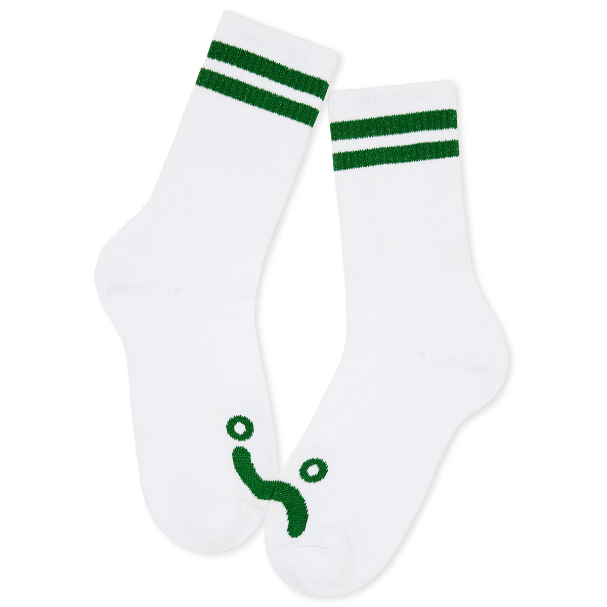 Polar Rib Socks Happy Sad White/Green