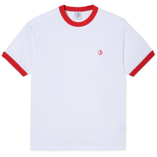 Polar Ringer T-shirt White/Red
