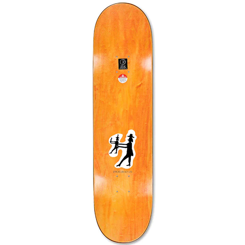 Polar Shin Sanbongi Contact Skateboard Deck White 8.25