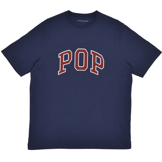 POP Arch T-Shirt Navy/Fired Brick