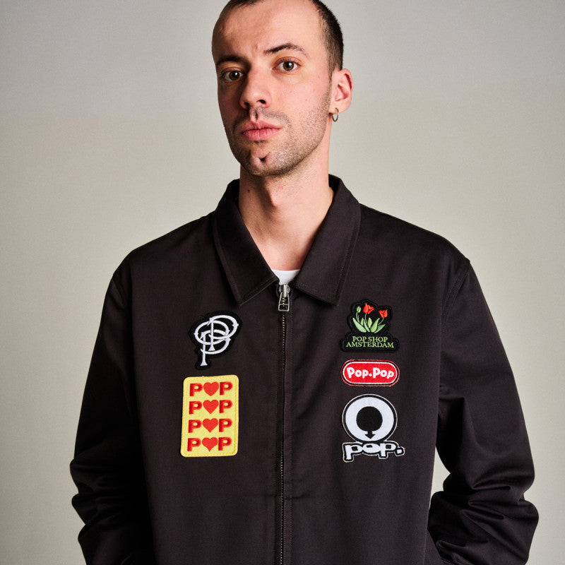 POP Full Zip Worker Jacket Anthracite