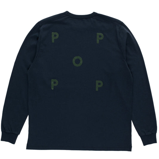 POP Logo Longsleeve T-Shirt Navy