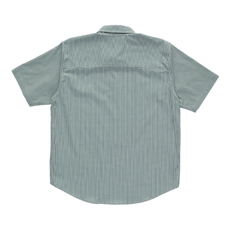 POP O Shortsleeve Gingham Shirt Green/White