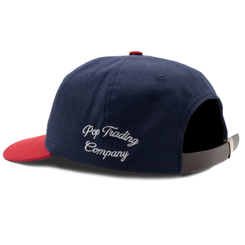 POP O Sixpanel Cap Navy/Goji Berry