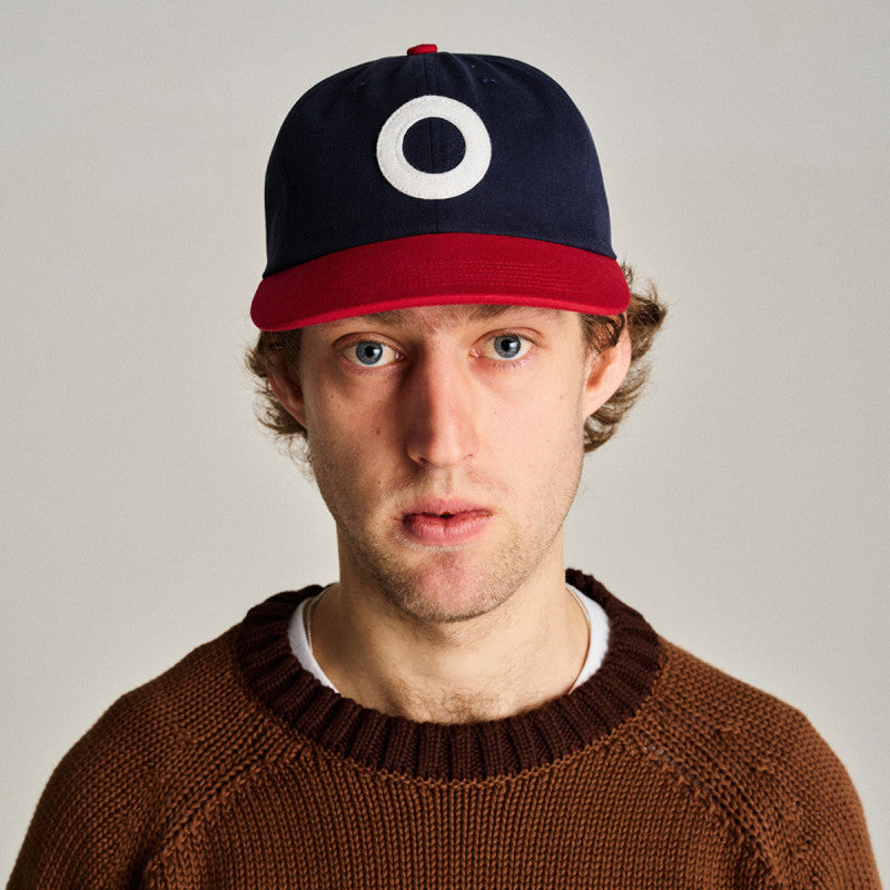 POP O Sixpanel Cap Navy/Goji Berry